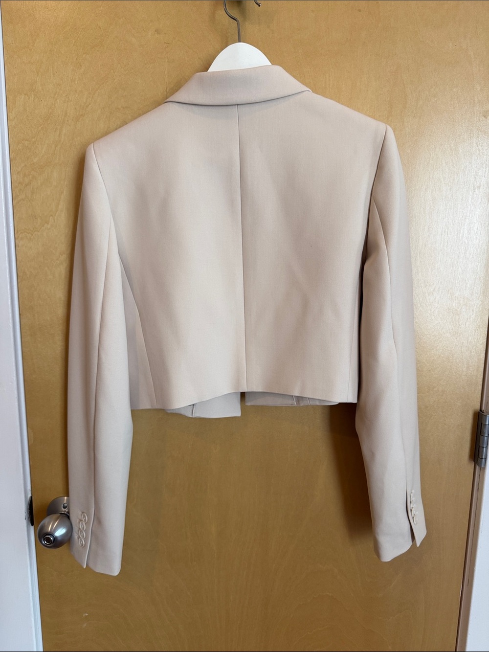 Aritzia Arbus Cropped Cream Blazer Jacket - Picture 6 of 11